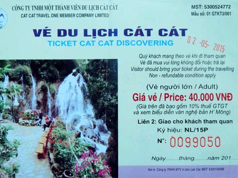 Entrance Fee Ticket To Village